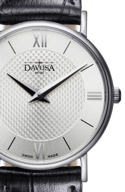 Pianos II Quartz Swiss-Made Guilloche Silver Black Ladies Watch 16756515 Ladies Davosa USA Official Distributor. Prices are Final. Tax & duties included.