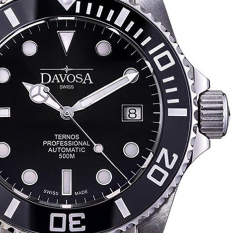 Ternos Professional Automatic 500m Black Diving Watch 16155950 Diver Davosa USA Official Distributor. Prices are Final. Tax & duties included.
