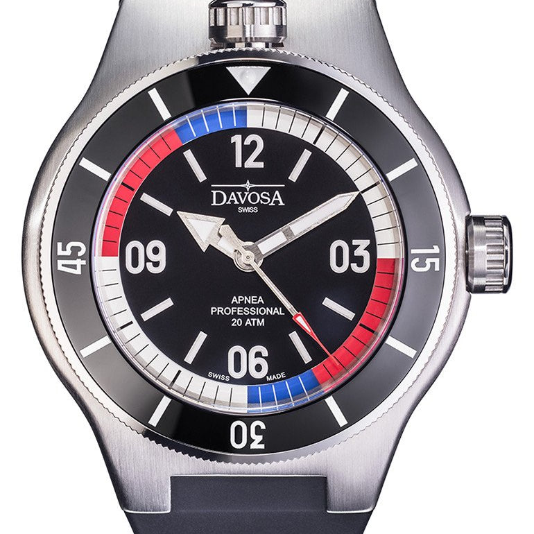 Apnea Pro Automatic Swiss-Made 200m Men's Diver Watch 16156855 Diver Davosa USA Official Distributor. Prices are Final. Tax & duties included.