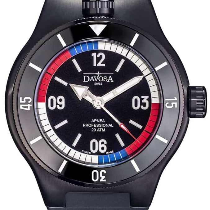 Apnea Pro Automatic Swiss-Made 200m Men's Diver watch 16157055 Diver Davosa USA Official Distributor. Prices are Final. Tax & duties included.