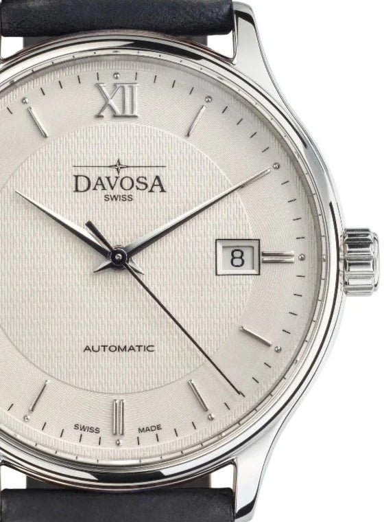 Classic Vegan Automatic Swiss-Made White Executive Watch 16145612V Classic Davosa USA Official Distributor. Prices are Final. Tax & duties included.