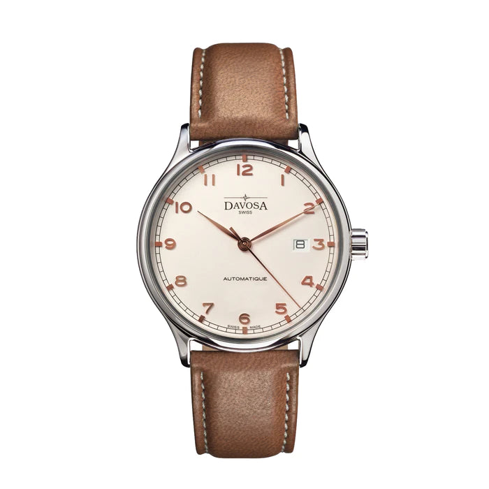 Classic Automatic Swiss-Made White Bronze Tone Executive Watch 16145665V Classic Davosa USA Official Distributor. Prices are Final. Tax & duties included.