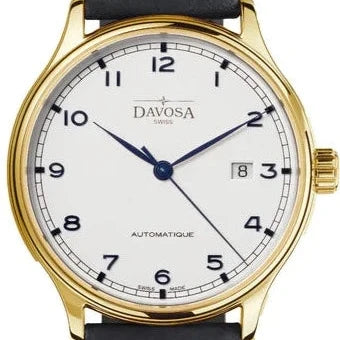 Classic Vegan Automatic Swiss-Made White Gold Executive Watch 16146415v Classic Davosa USA Official Distributor. Prices are Final. Tax & duties included. 32mm White Leather