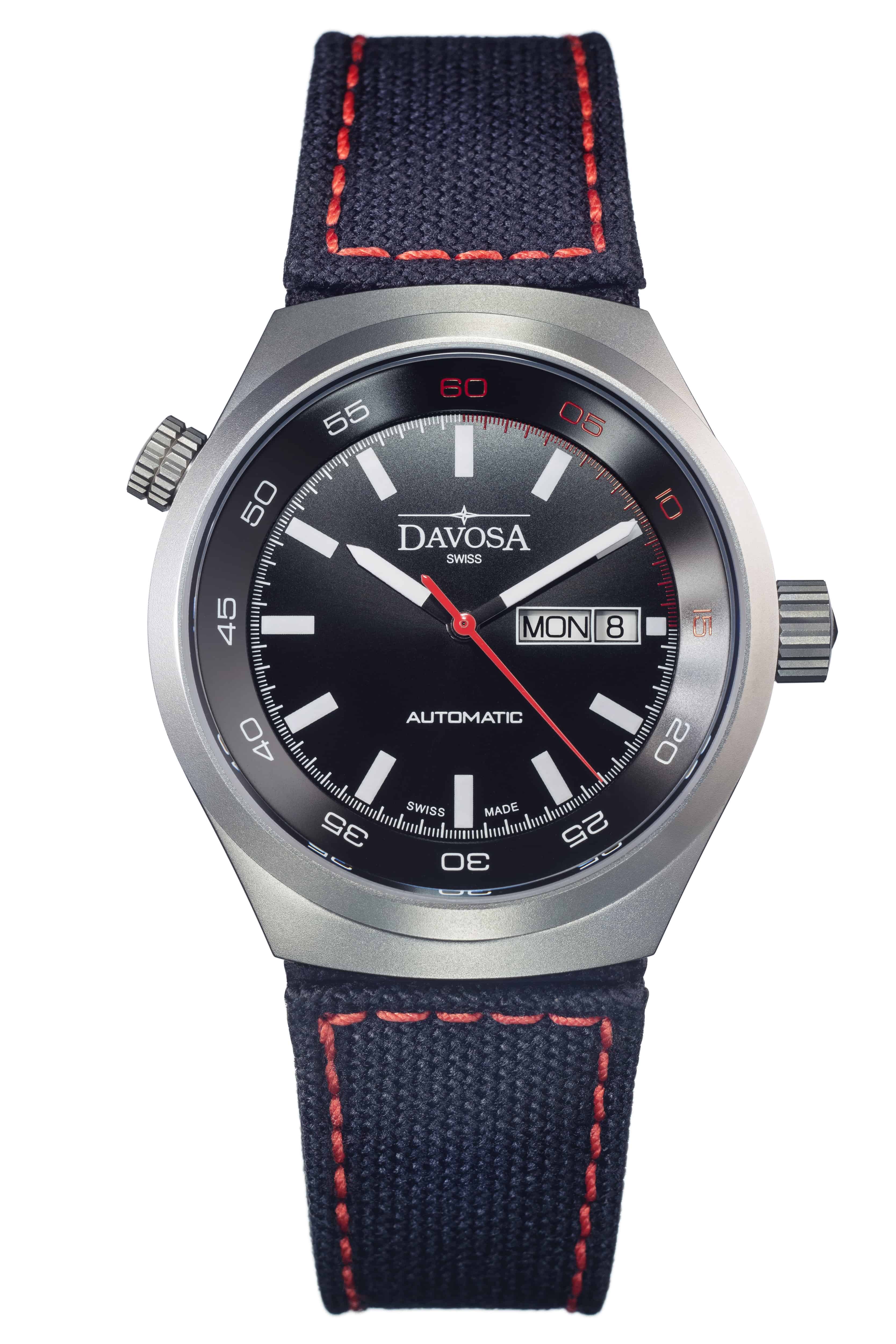 Trailmaster Automatic Swiss-Made Black Red Performance Watch 16151855 Performance Davosa USA Official Distributor. Prices are Final. Tax & duties included.