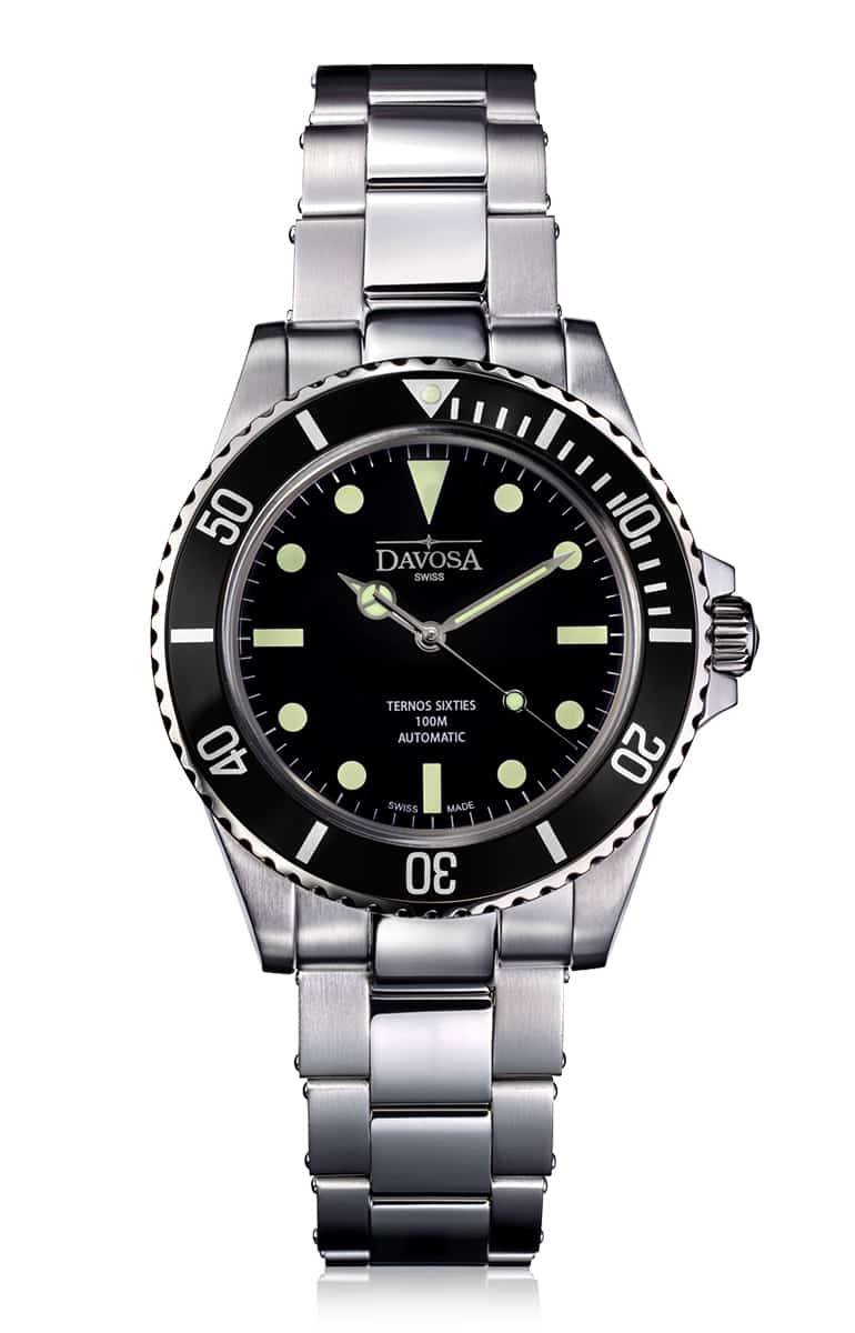 Ternos Sixties Automatic 100m Black Diving Watch 16152550 Diver Davosa USA Official Distributor. Prices are Final. Tax & duties included.