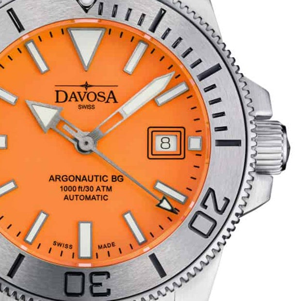 Argonautic Coral Automatic 300m Orange Men's Diver Watch 16152760 Limited Edition Diver Davosa USA Official Distributor. Prices are Final. Tax & duties included.