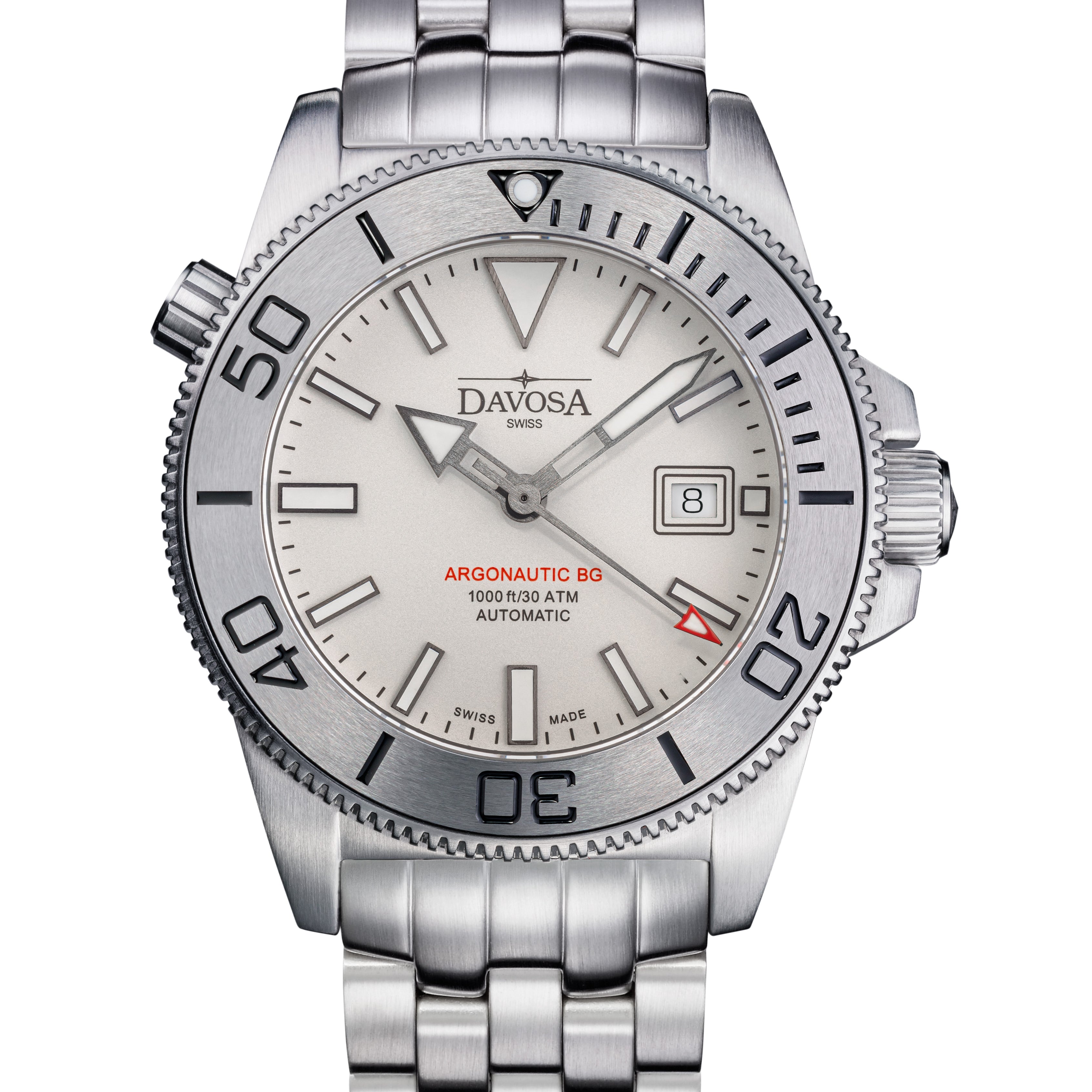 Argonautic BGBS Automatic 300m White Men's Diver Watch 16152801 Diver Davosa USA Official Distributor. Prices are Final. Tax & duties included.