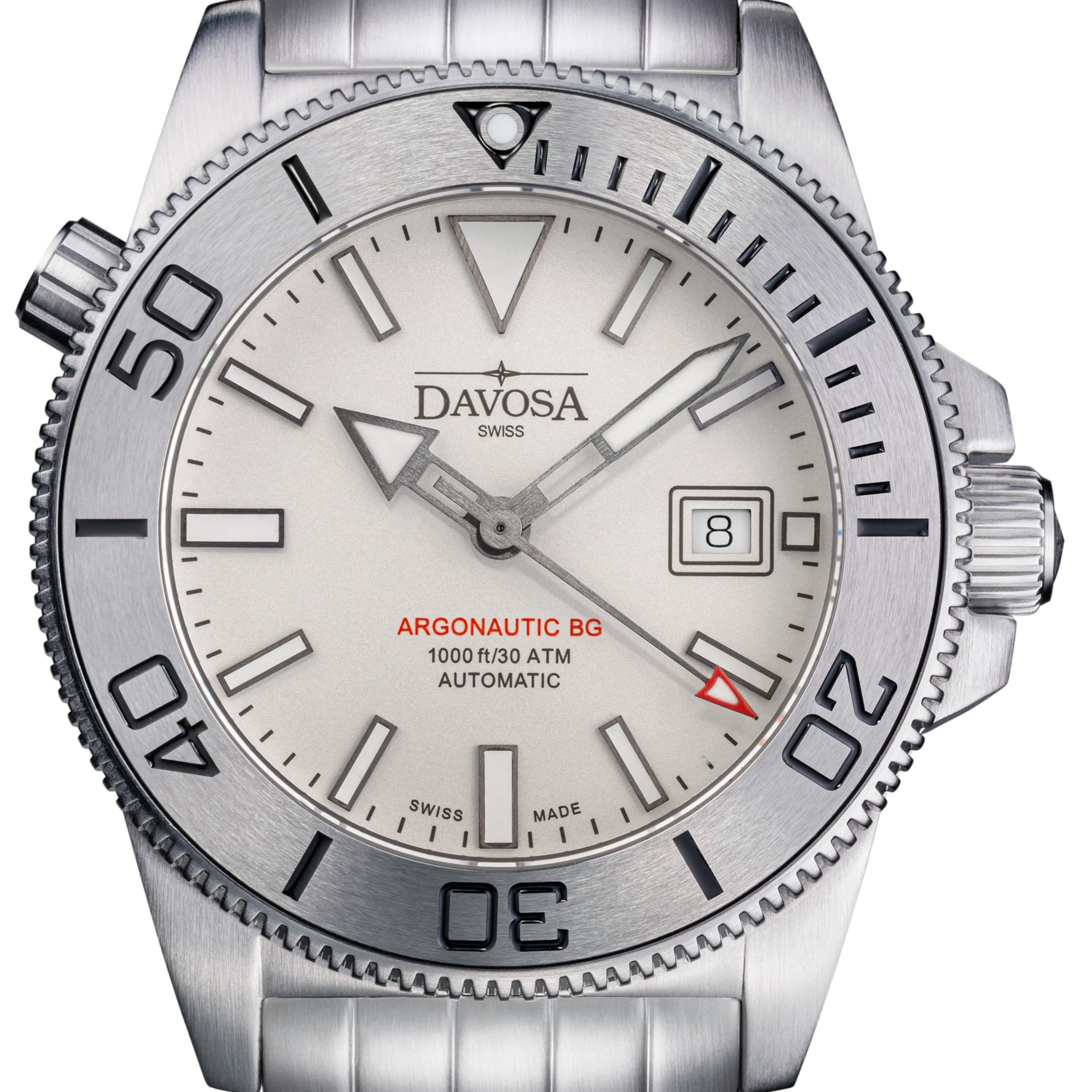 Argonautic BGBS Automatic 300m White Men's Diver Watch 16152801 Diver Davosa USA Official Distributor. Prices are Final. Tax & duties included. 43mm White PentaLink