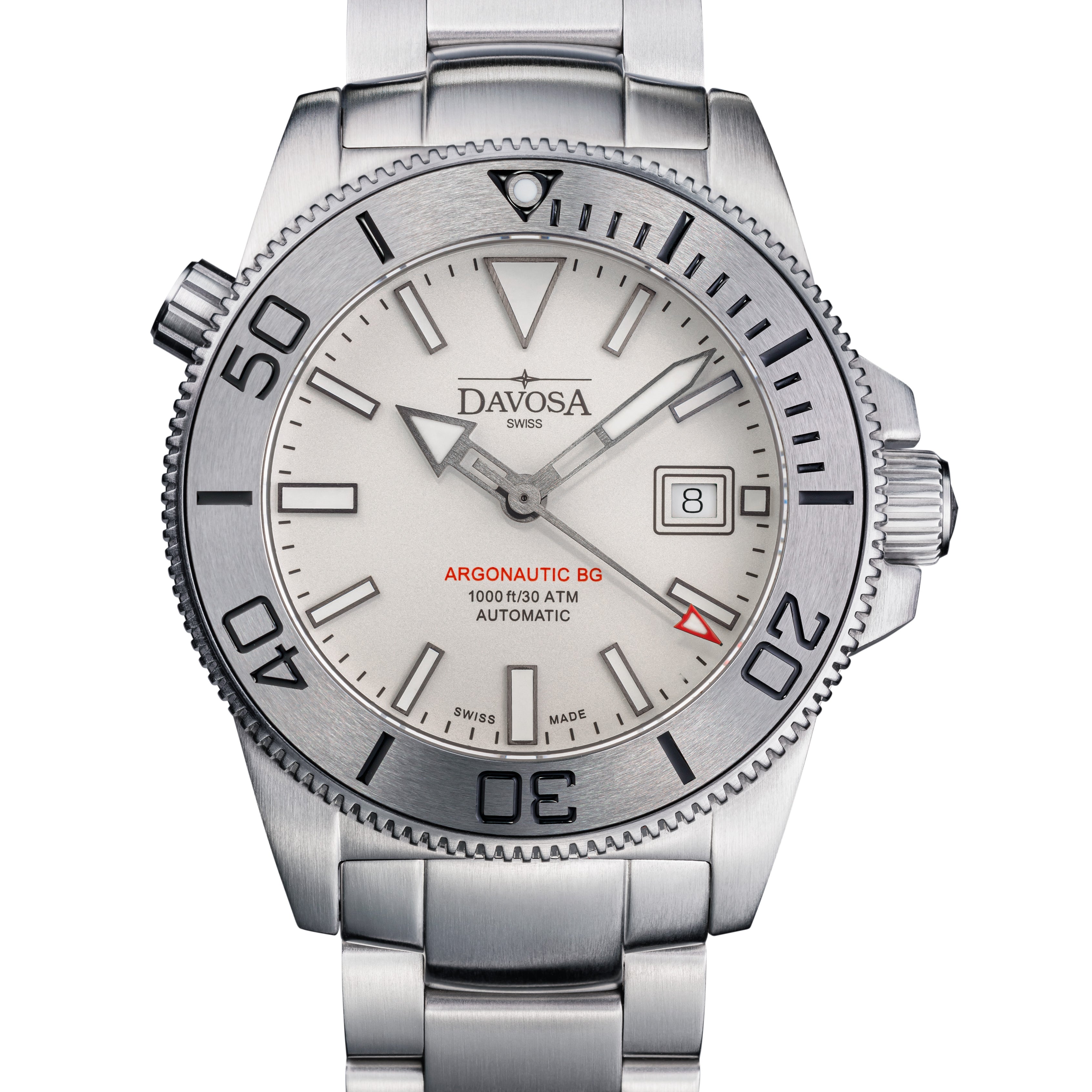 Argonautic BGBS Automatic 300m White Men's Diver Watch 16152810 OUTLET Diver Davosa USA Official Distributor. Prices are Final. Tax & duties included.
