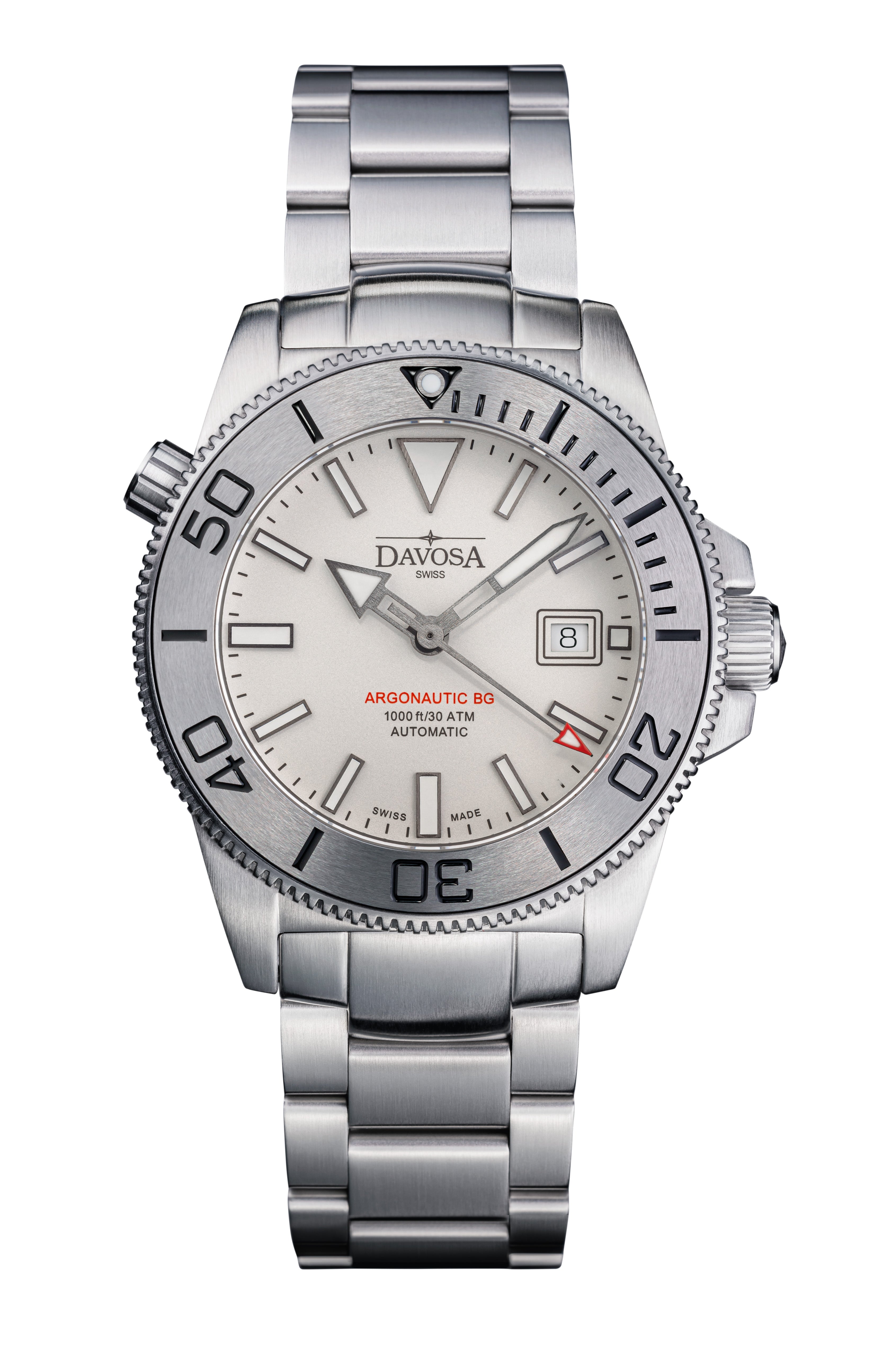 Argonautic BGBS Automatic 300m White Men's Diver Watch 16152810 OUTLET Diver Davosa USA Official Distributor. Prices are Final. Tax & duties included.