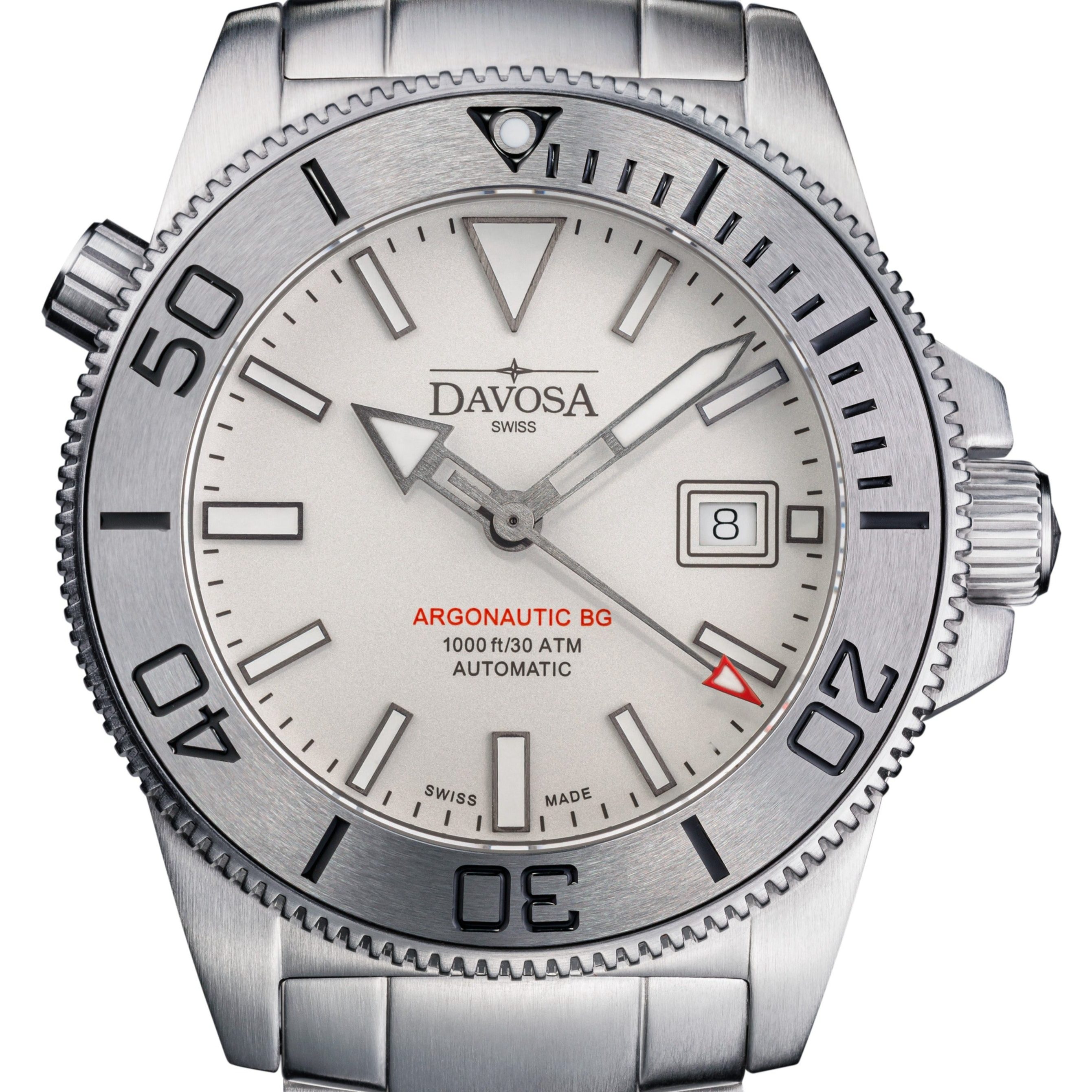 Argonautic BGBS Automatic 300m White Men's Diver Watch 16152810 OUTLET Diver Davosa USA Official Distributor. Prices are Final. Tax & duties included. 43mm White TriaLink