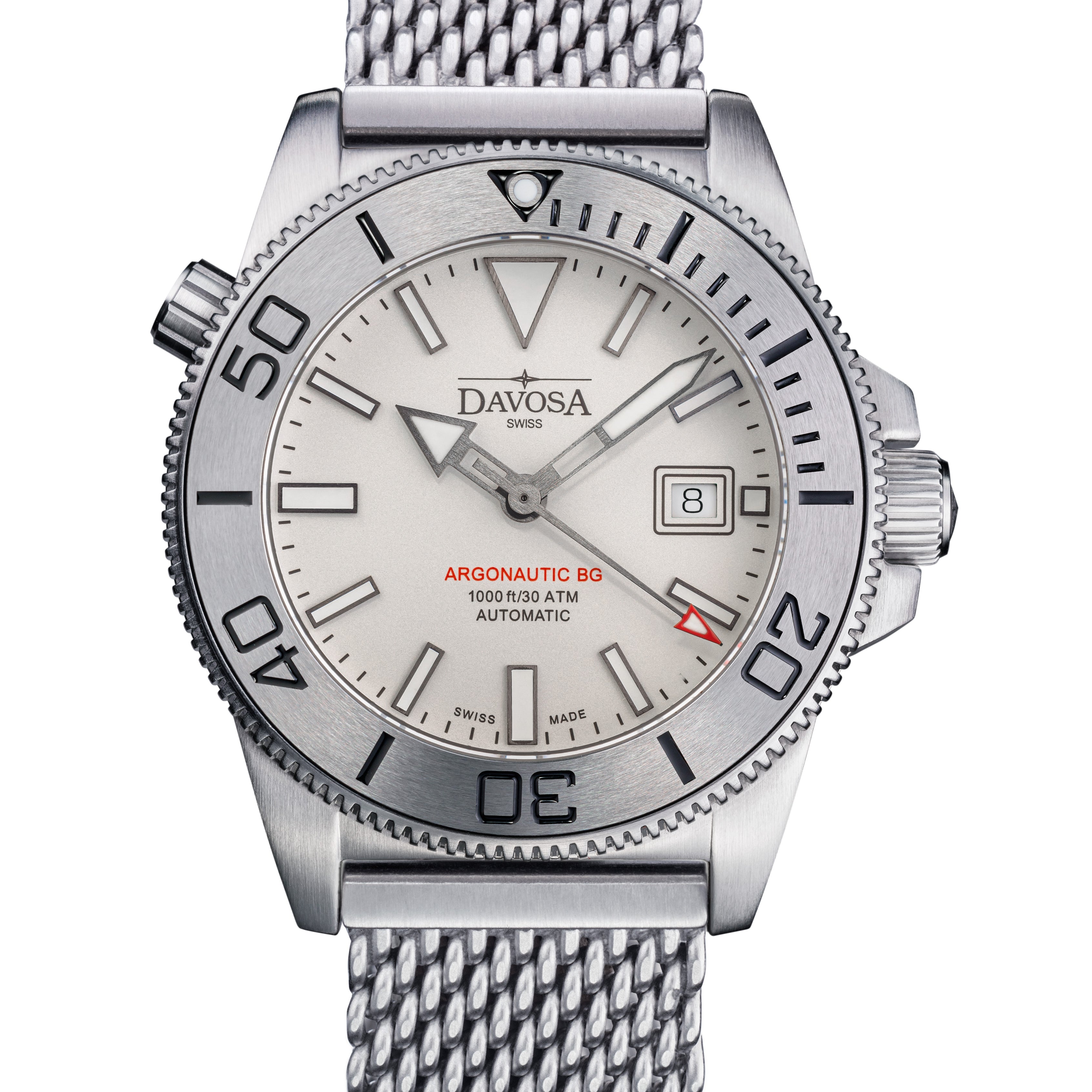 Argonautic BGBS Automatic 300m White Men's Diver Watch 16152811 Diver Davosa USA Official Distributor. Prices are Final. Tax & duties included.