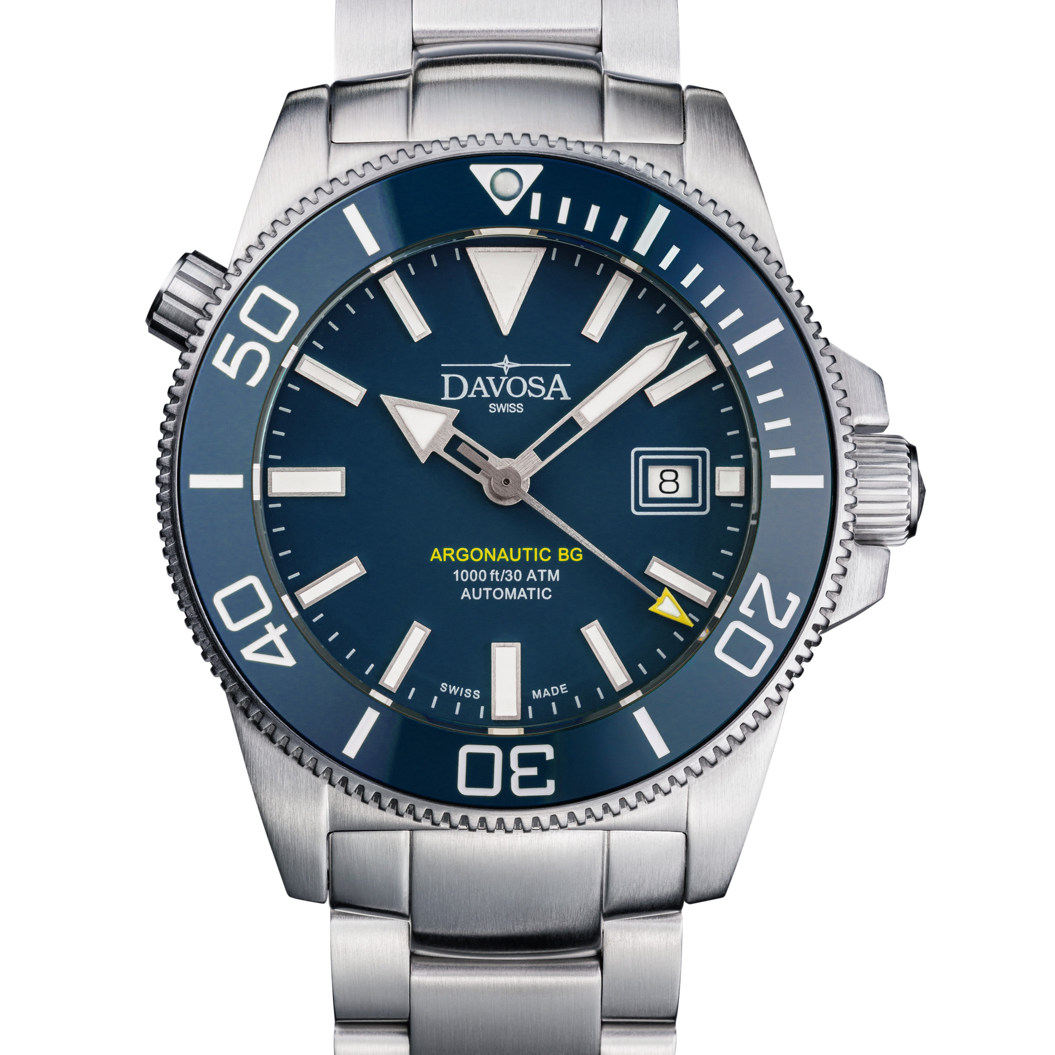 Argonautic BG Automatic 300m Blue Men's Diver Watch 16152840 OUTLET Diver Davosa USA Official Distributor. Prices are Final. Tax & duties included.