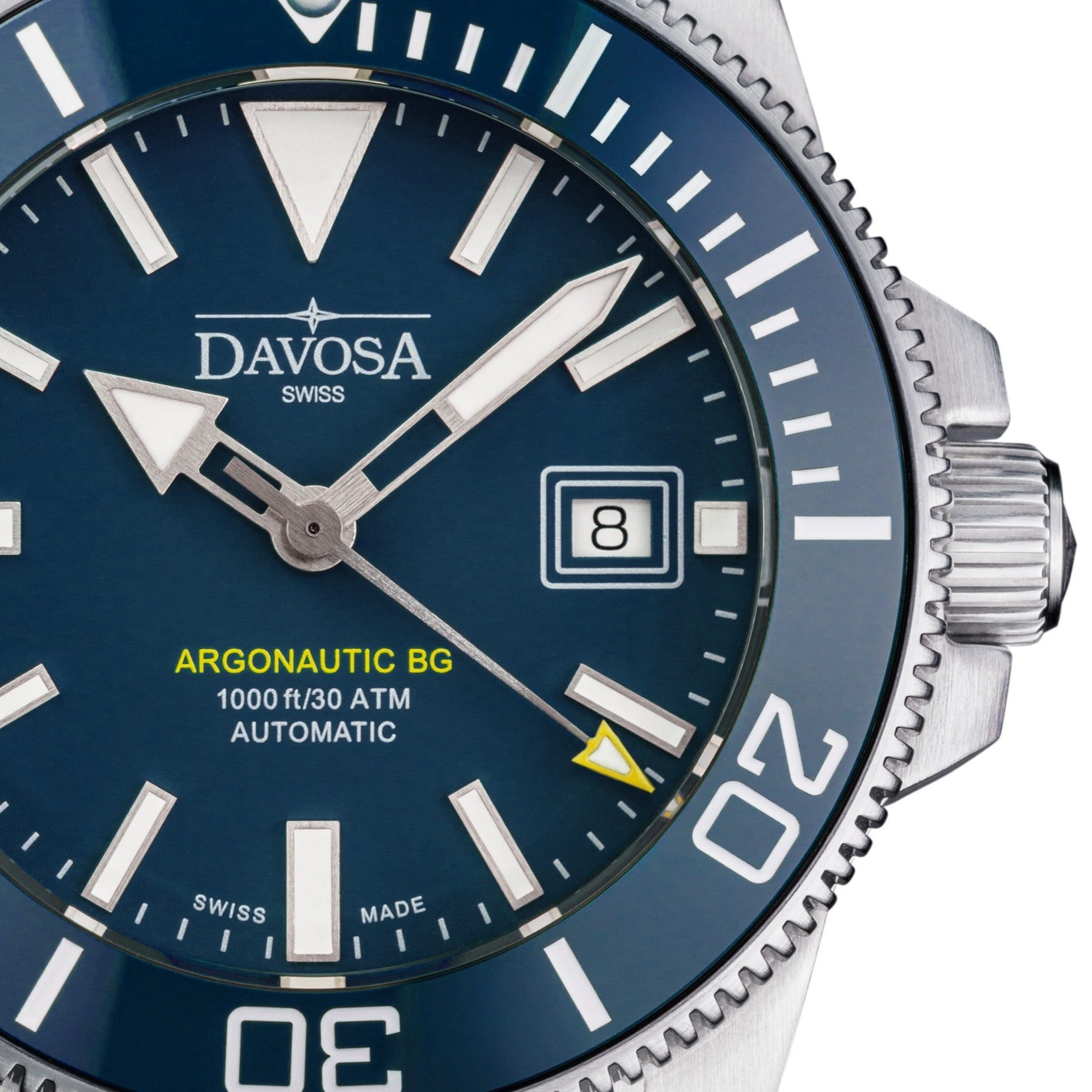 Argonautic BG Automatic 300m Blue Men's Diver Watch 16152844 Diver Davosa USA Official Distributor. Prices are Final. Tax & duties included.