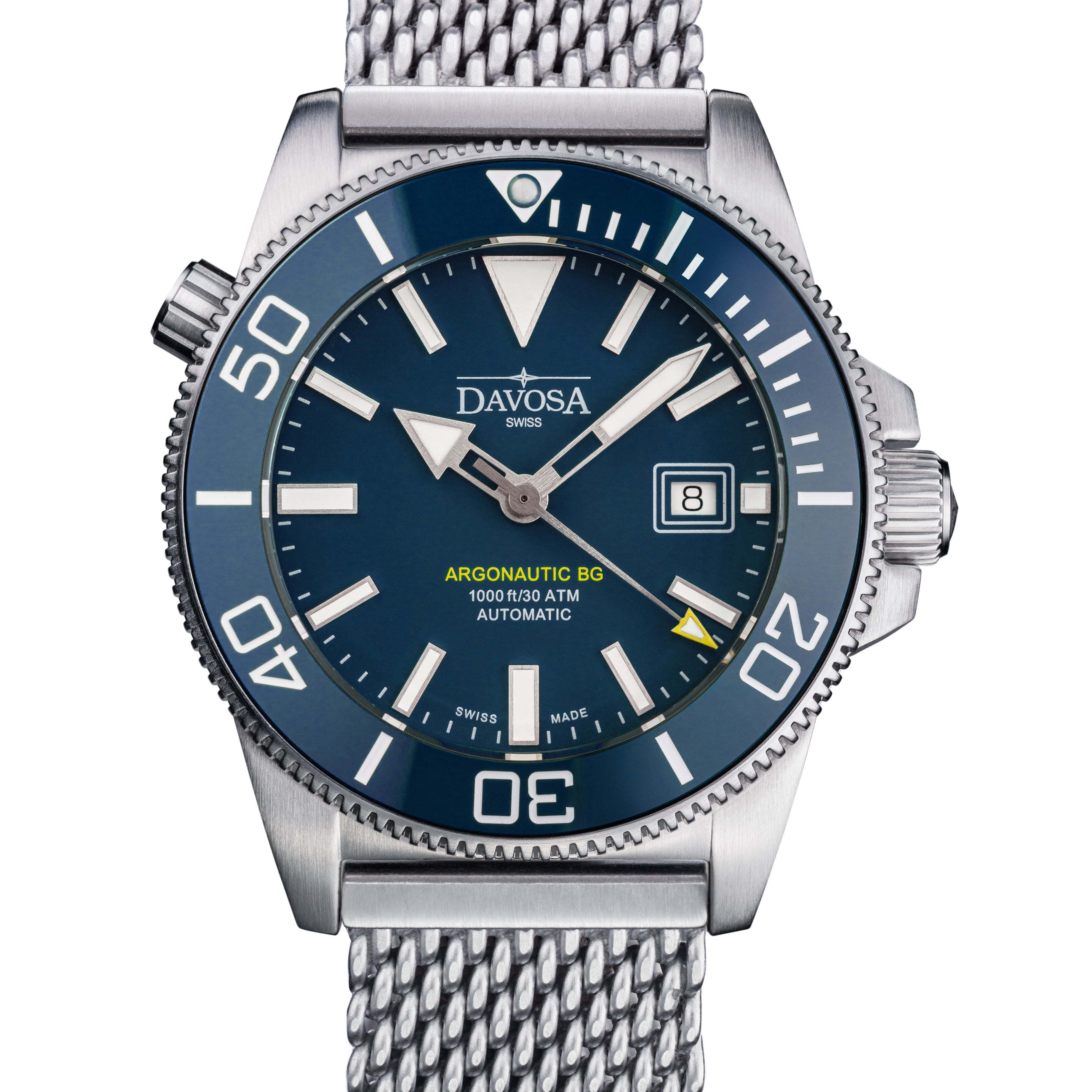 Argonautic BG Automatic 300m Blue Men's Diver Watch 16152844 Diver Davosa USA Official Distributor. Prices are Final. Tax & duties included.