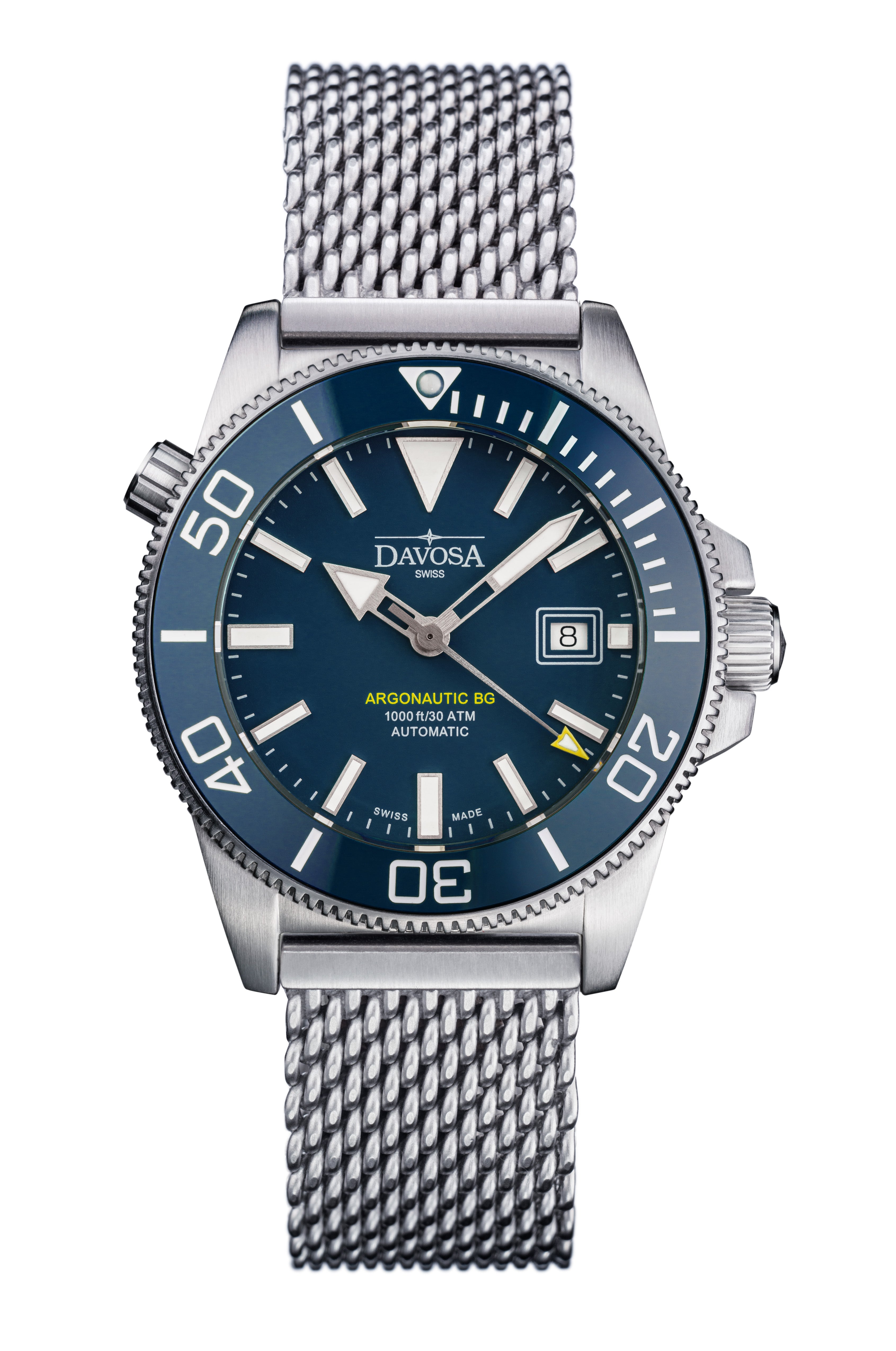 Argonautic BG Automatic 300m Blue Men's Diver Watch 16152844 Diver Davosa USA Official Distributor. Prices are Final. Tax & duties included.