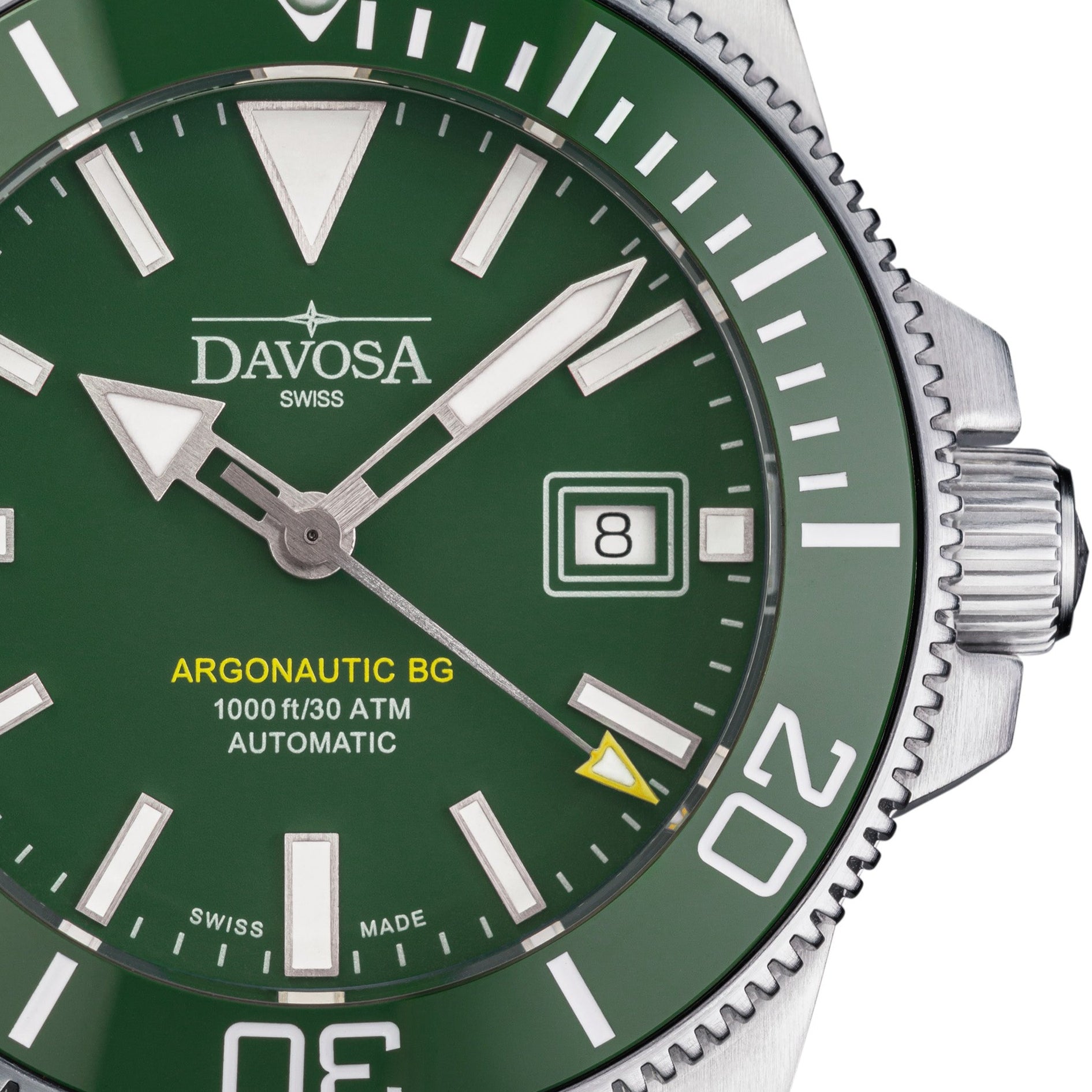 Argonautic BG Automatic 300m Green Men's Diver Watch 16152870 Diver Davosa USA Official Distributor. Prices are Final. Tax & duties included.