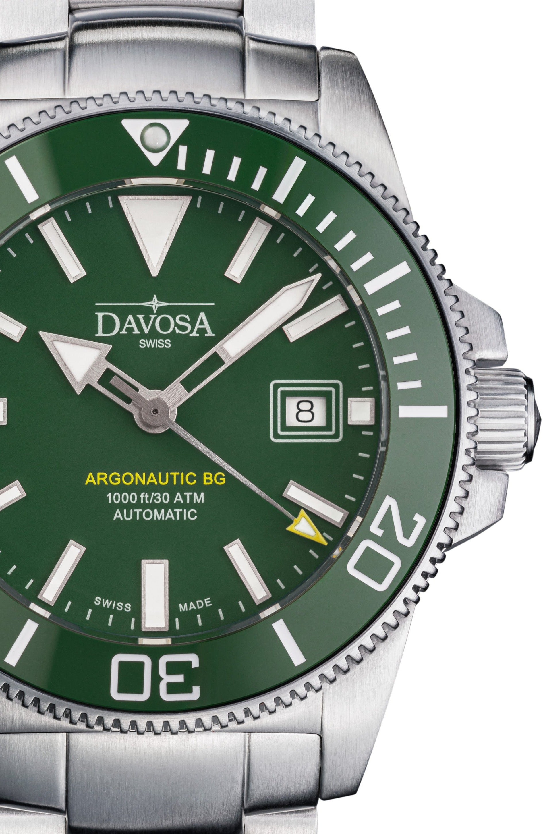 Argonautic BG Automatic 300m Green Men's Diver Watch 16152870 Diver Davosa USA Official Distributor. Prices are Final. Tax & duties included.