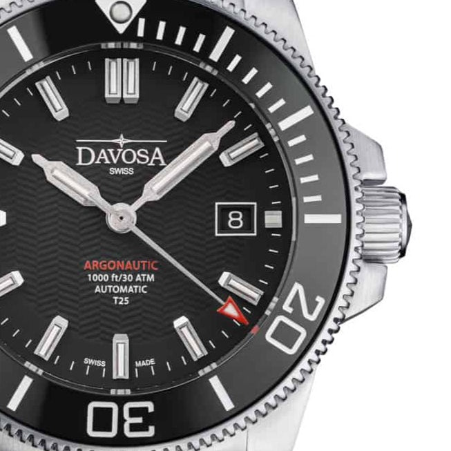 Argonautic Lumis T25 Automatic 300m Black Men's Diver Watch 16152902 Diver Davosa USA Official Distributor. Prices are Final. Tax & duties included.