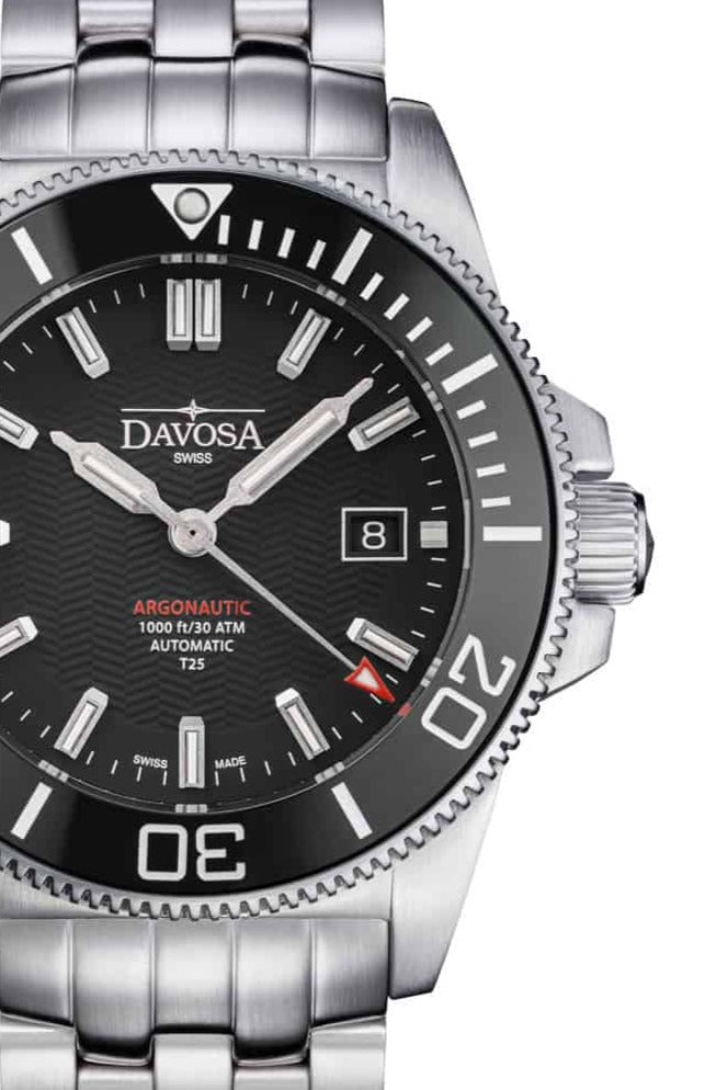 Argonautic Lumis T25 Automatic 300m Black Men's Diver Watch 16152902 Diver Davosa USA Official Distributor. Prices are Final. Tax & duties included.