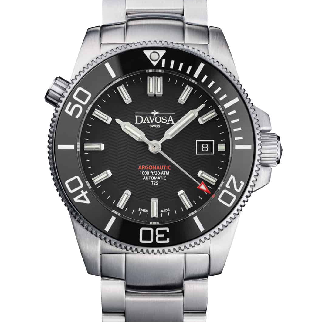 Argonautic Lumis Automatic Black Men's Diver Watch 16152920 Diver Davosa USA Official Distributor. Prices are Final. Tax & duties included.