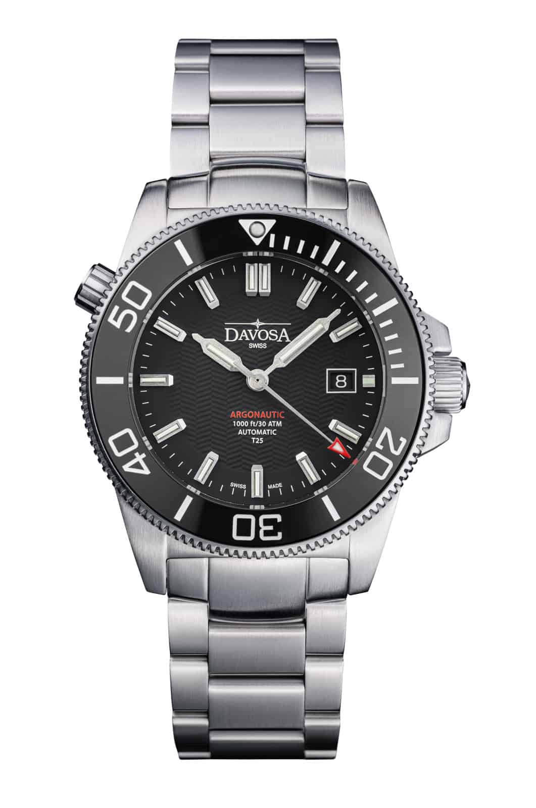 Argonautic Lumis Automatic Black Men's Diver Watch 16152920 Diver Davosa USA Official Distributor. Prices are Final. Tax & duties included.