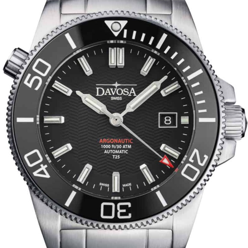 Argonautic Lumis Automatic Black Men's Diver Watch 16152920 Diver Davosa USA Official Distributor. Prices are Final. Tax & duties included. 43mm Black TriaLink