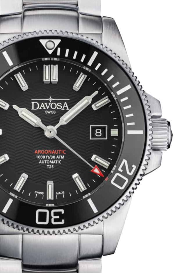 Argonautic Lumis Automatic Black Men's Diver Watch 16152920 Diver Davosa USA Official Distributor. Prices are Final. Tax & duties included.