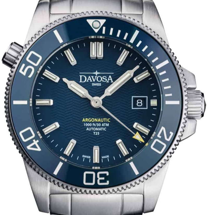 Argonautic Lumis Automatic Blue Men's Diver Watch 16152940 Diver Davosa USA Official Distributor. Prices are Final. Tax & duties included. 43mm Blue TriaLink