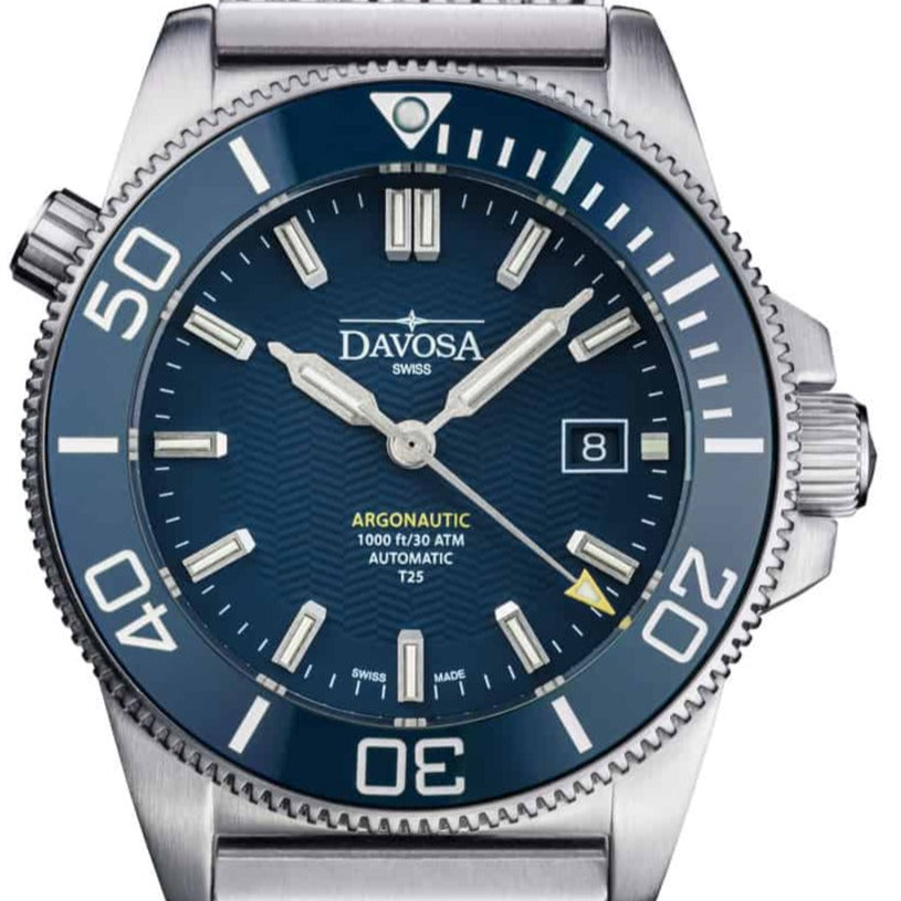 Argonautic Lumis Automatic 300m Blue Men's Diver Watch 16152944 Diver Davosa USA Official Distributor. Prices are Final. Tax & duties included. 43mm Blue ChainLink