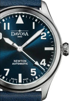 Newton Automatic 40mm Blue Blue Pilot Watch 16153045 Pilot Davosa USA Official Distributor. Prices are Final. Tax & duties included.