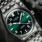 Newton Automatic 40mm Green Pilot Watch 16153070 Pilot Davosa USA Official Distributor. Prices are Final. Tax & duties included.