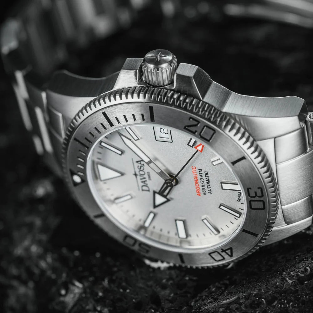 Argonautic 39 Automatic 200m Beyond Steel White Men's Diver Watch 16153210 Diver Davosa USA Official Distributor. Prices are Final. Tax & duties included.