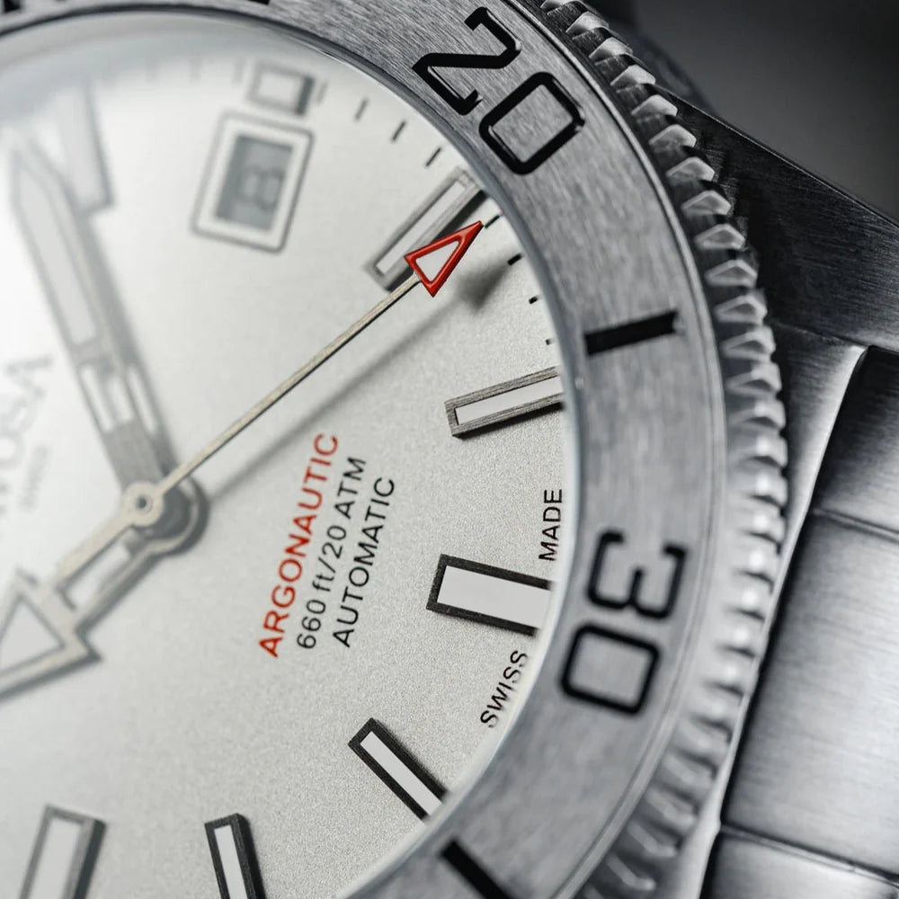 Argonautic 39 Automatic 200m Beyond Steel White Men's Diver Watch 16153210 Diver Davosa USA Official Distributor. Prices are Final. Tax & duties included.