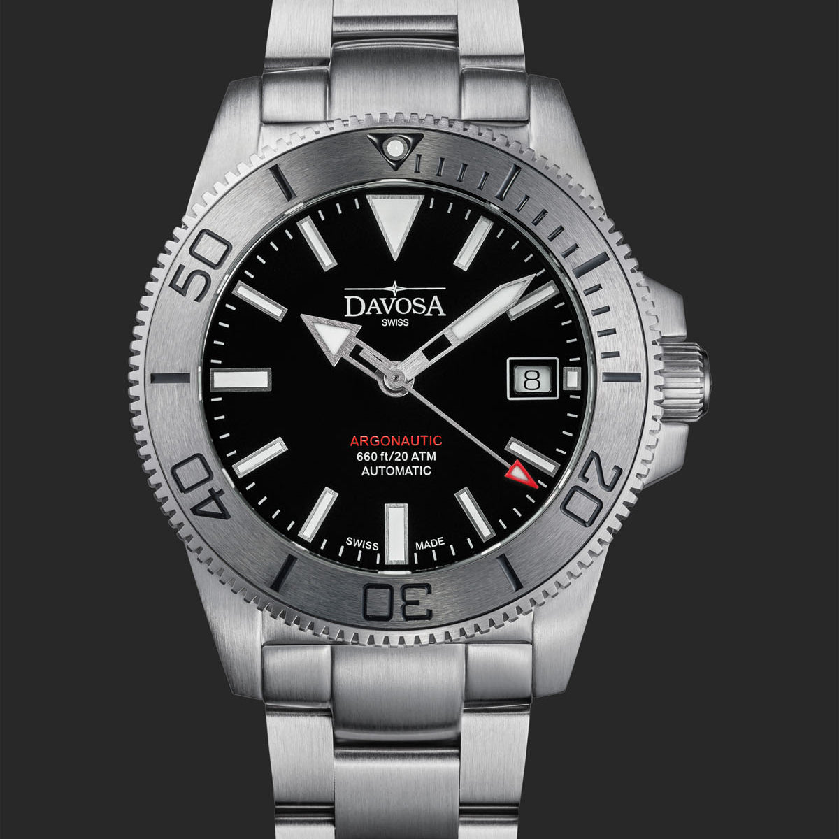 Argonautic 39 Automatic 200m Beyond Steel Black Men's Diver Watch 16153220 Diver Davosa USA Official Distributor. Prices are Final. Tax & duties included.
