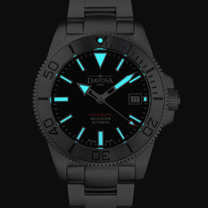 Argonautic 39 Automatic 200m Beyond Steel Black Men's Diver Watch 16153220 Diver Davosa USA Official Distributor. Prices are Final. Tax & duties included.