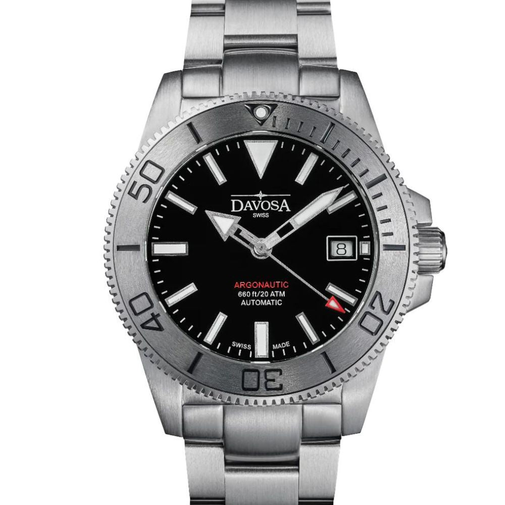 Argonautic 39 Automatic 200m Beyond Steel Black Men's Diver Watch 16153220 Diver Davosa USA Official Distributor. Prices are Final. Tax & duties included.