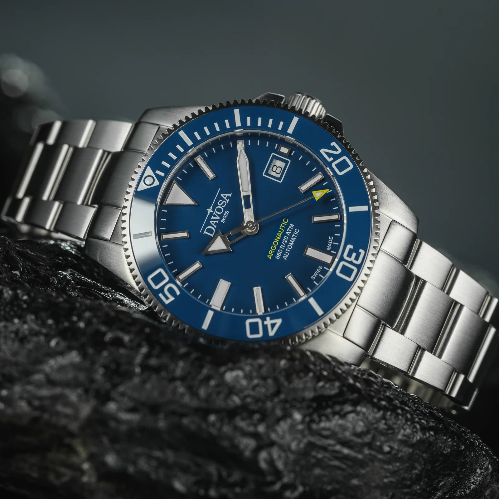 Argonautic 39 Automatic 200m Blue Men's Diver Watch 16153240 Diver Davosa USA Official Distributor. Prices are Final. Tax & duties included.