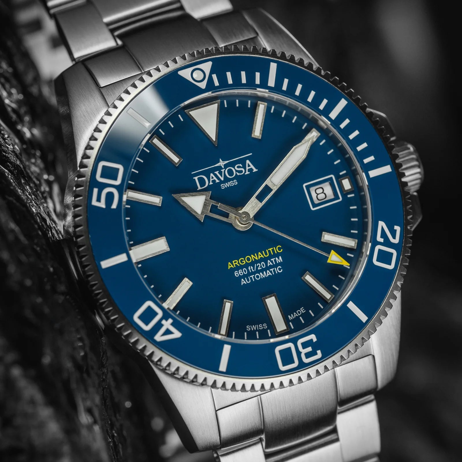 Argonautic 39 Automatic 200m Blue Men's Diver Watch 16153240 Diver Davosa USA Official Distributor. Prices are Final. Tax & duties included.