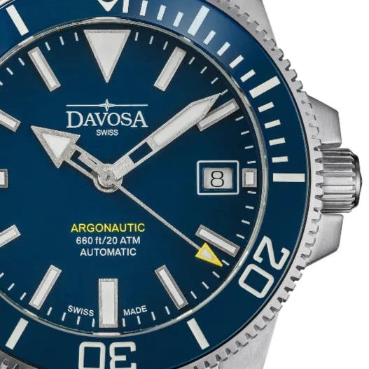 Argonautic 39 Automatic 200m Blue Men's Diver Watch 16153240 Diver Davosa USA Official Distributor. Prices are Final. Tax & duties included.