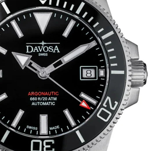 Argonautic 39 Automatic 200m Black Gold Men's Diver Watch 16153250 Diver Davosa USA Official Distributor. Prices are Final. Tax & duties included.