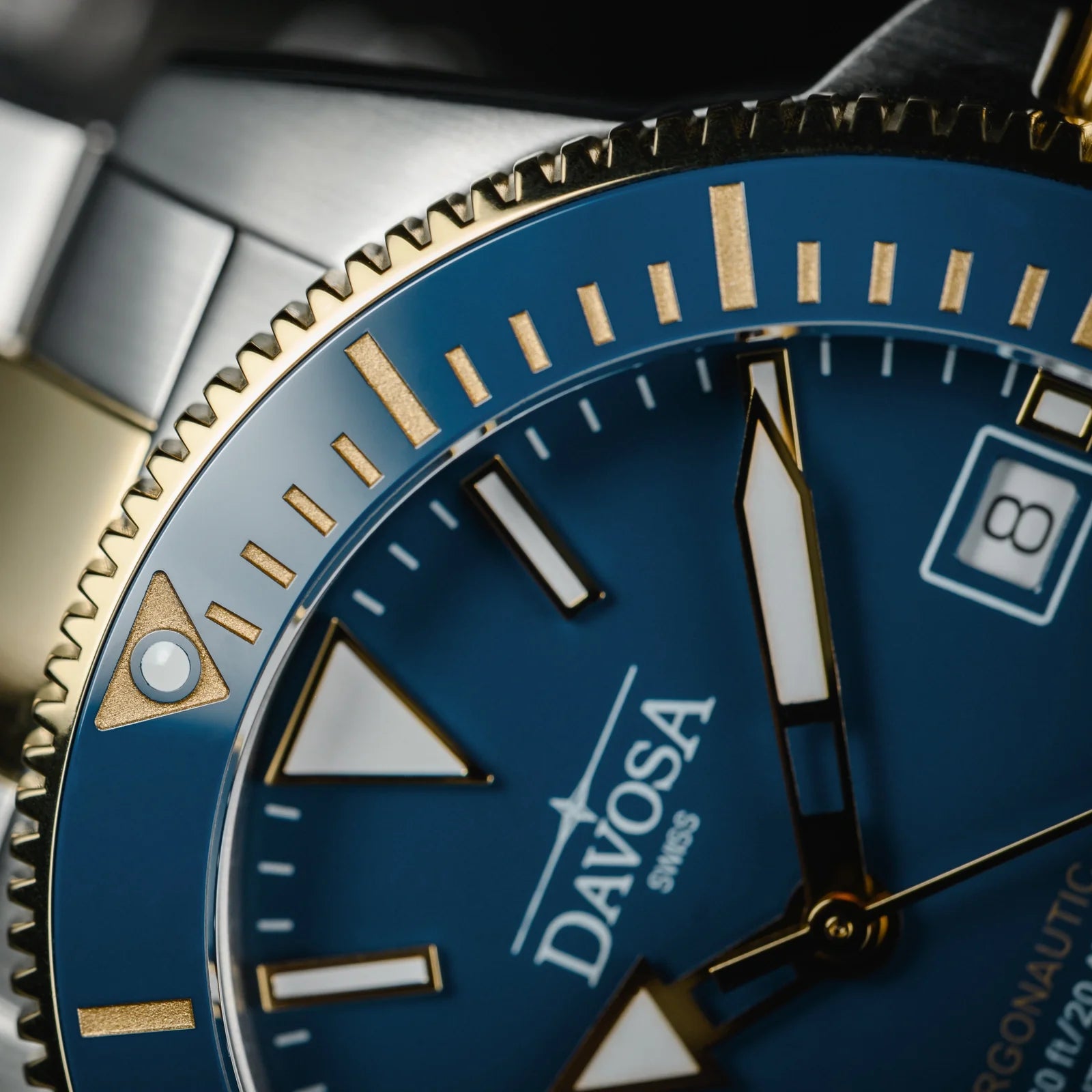 Argonautic 39 Automatic 200m Blue Gold Men's Diver Watch 16153340 Diver Davosa USA Official Distributor. Prices are Final. Tax & duties included.