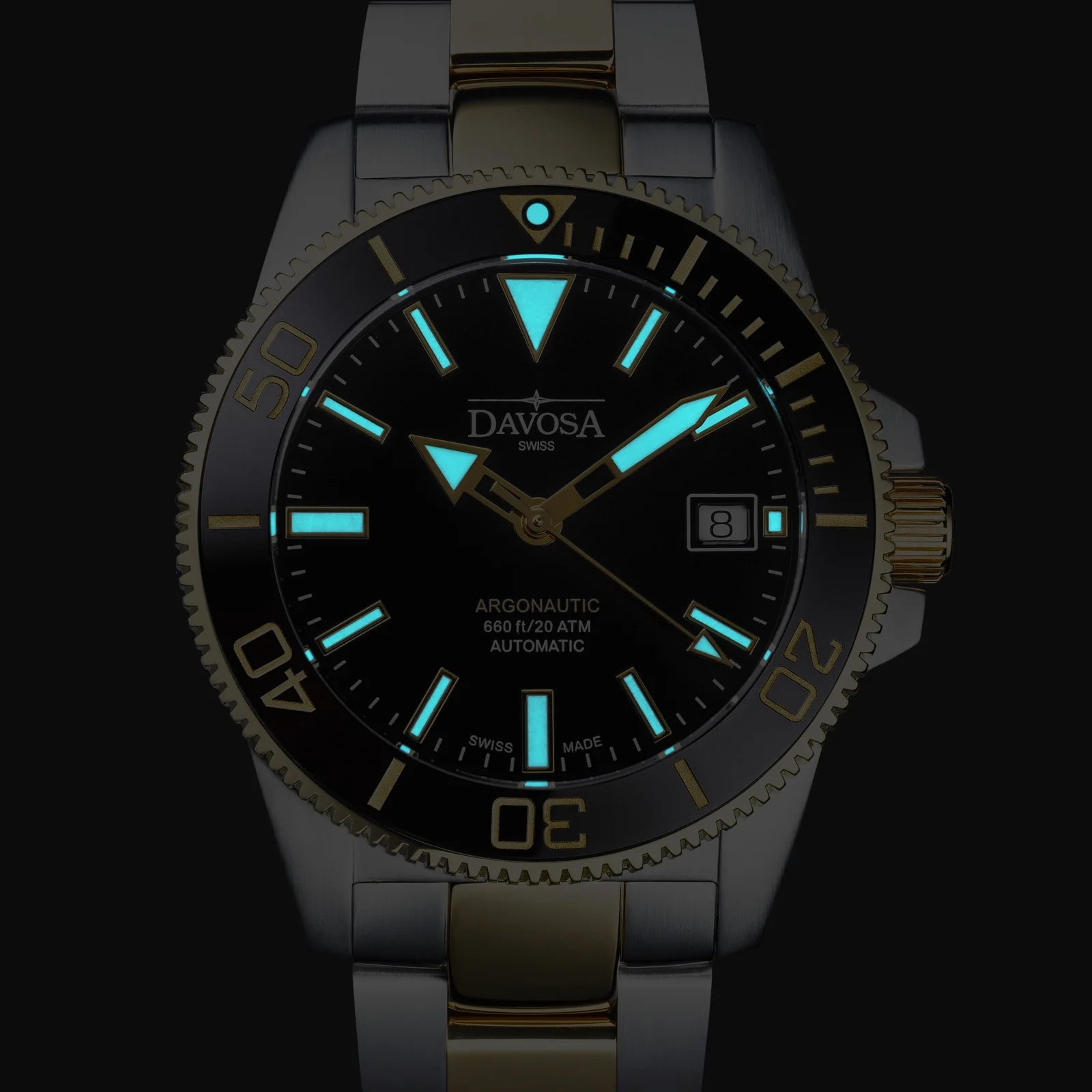 Argonautic 39 Automatic 200m Black Gold Men's Diver Watch 16153350 Diver Davosa USA Official Distributor. Prices are Final. Tax & duties included.