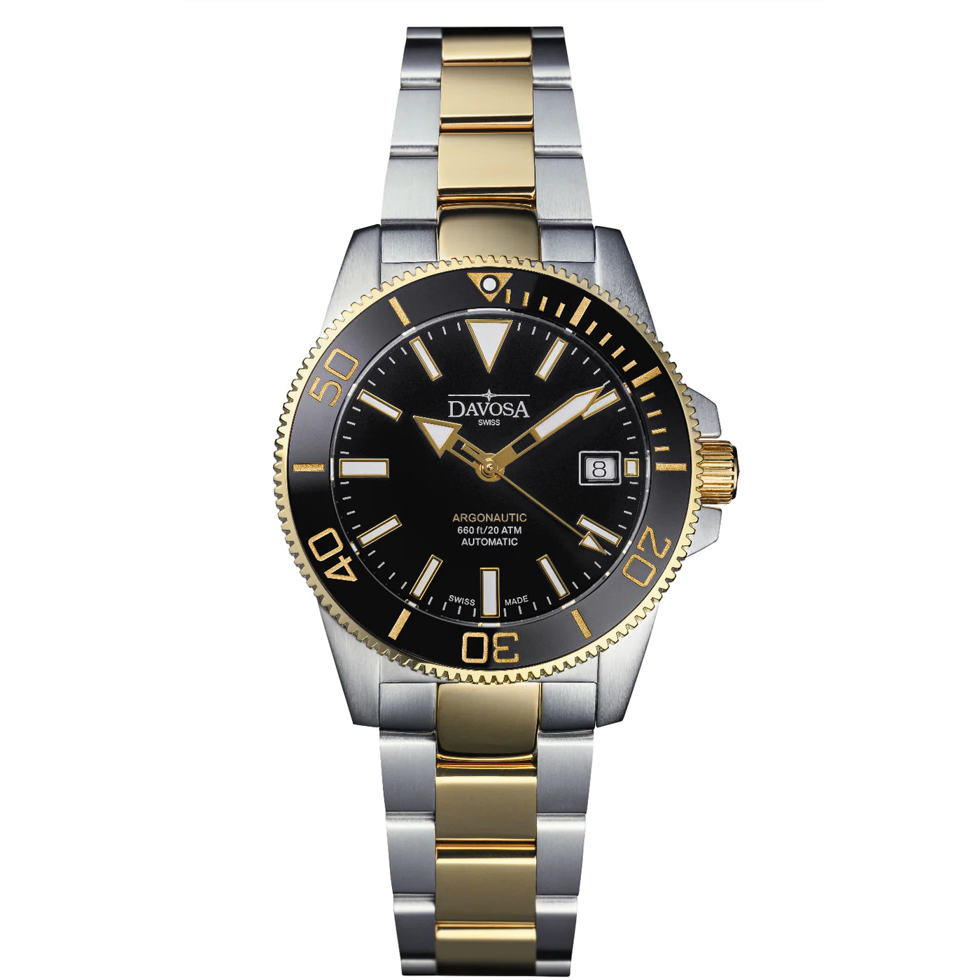 Argonautic 39 Automatic 200m Black Gold Men's Diver Watch 16153350 Diver Davosa USA Official Distributor. Prices are Final. Tax & duties included.