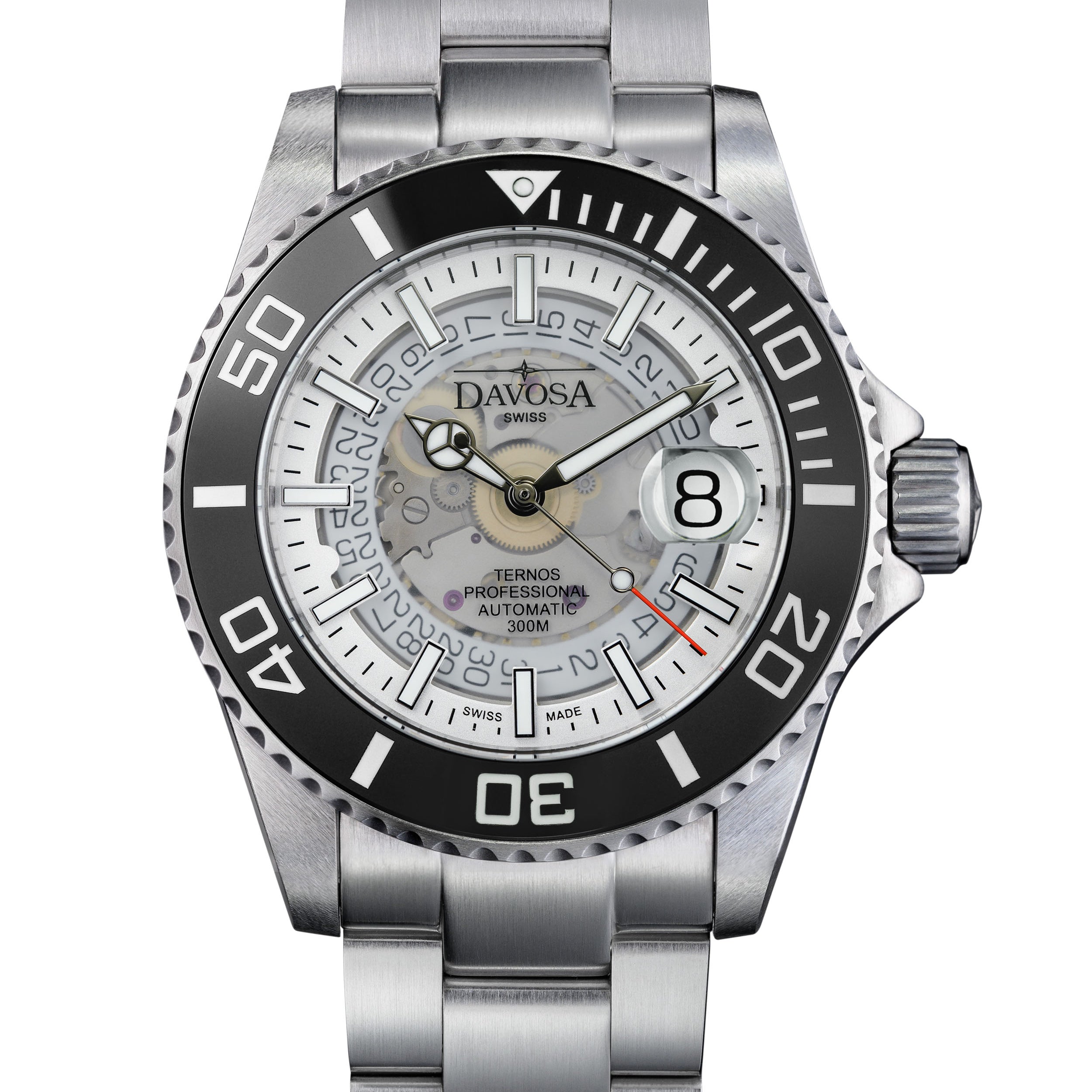 Ternos Professional Auto Nebulous 300m White Diving Watch 16153510 Diver Davosa USA Official Distributor. Prices are Final. Tax & duties included.