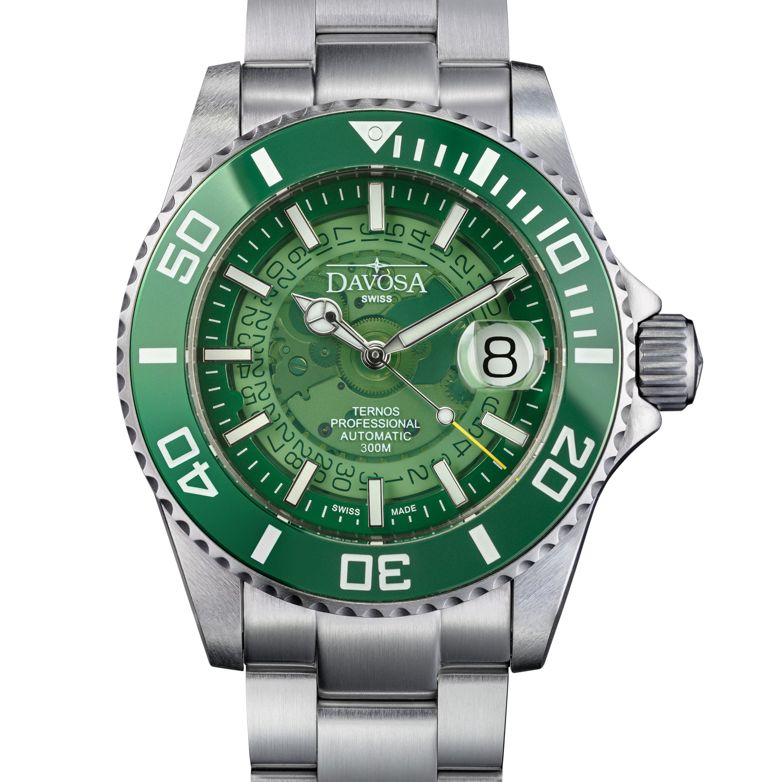 Ternos Professional Auto Nebulous 300m Green Diving Watch 16153570 Diver Davosa USA Official Distributor. Prices are Final. Tax & duties included.