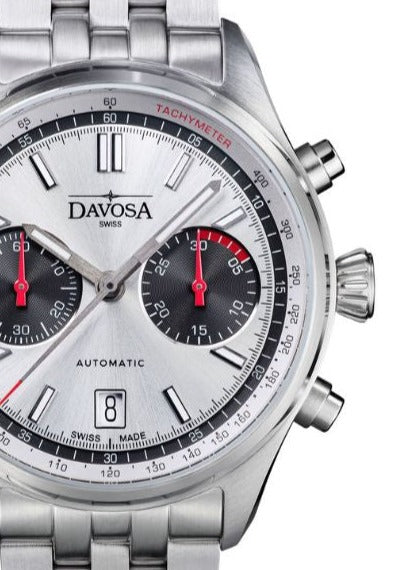 Newton Automatic Chronograph Silver Pilot Rally Watch 16153610 Limited Edition Pilot Davosa USA Official Distributor. Prices are Final. Tax & duties included.
