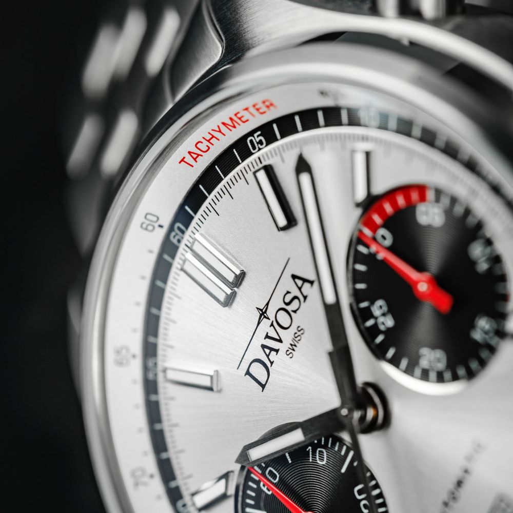 Newton Automatic Chronograph Silver Pilot Rally Watch 16153610 Limited Edition Pilot Davosa USA Official Distributor. Prices are Final. Tax & duties included.