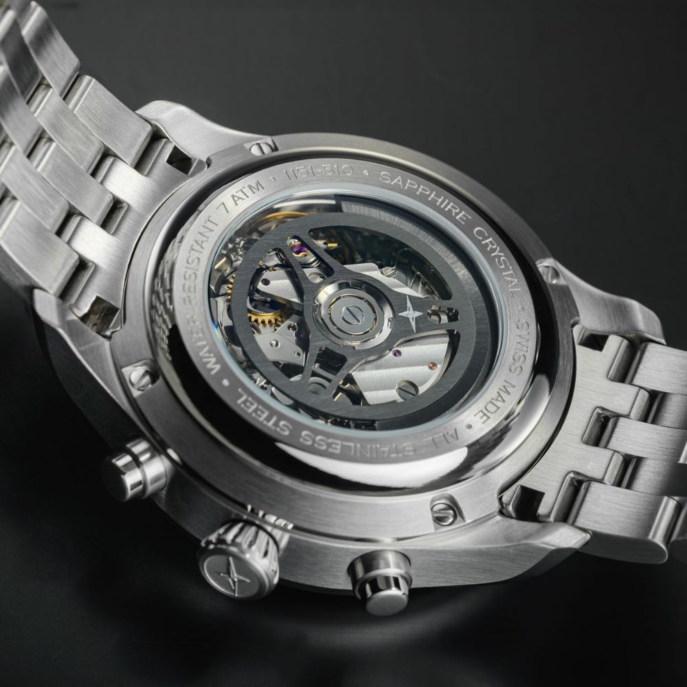 Newton Automatic Chronograph Silver Pilot Rally Watch 16153610 Limited Edition Pilot Davosa USA Official Distributor. Prices are Final. Tax & duties included.
