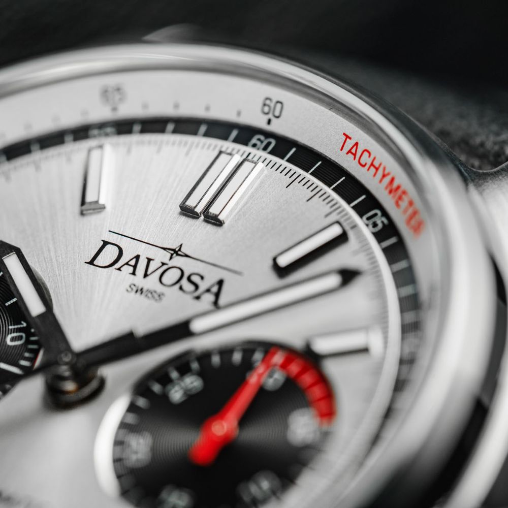 Newton Automatic Chronograph Silver Black Pilot Rally Watch 16153615 Limited Edition Pilot Davosa USA Official Distributor. Prices are Final. Tax & duties included.